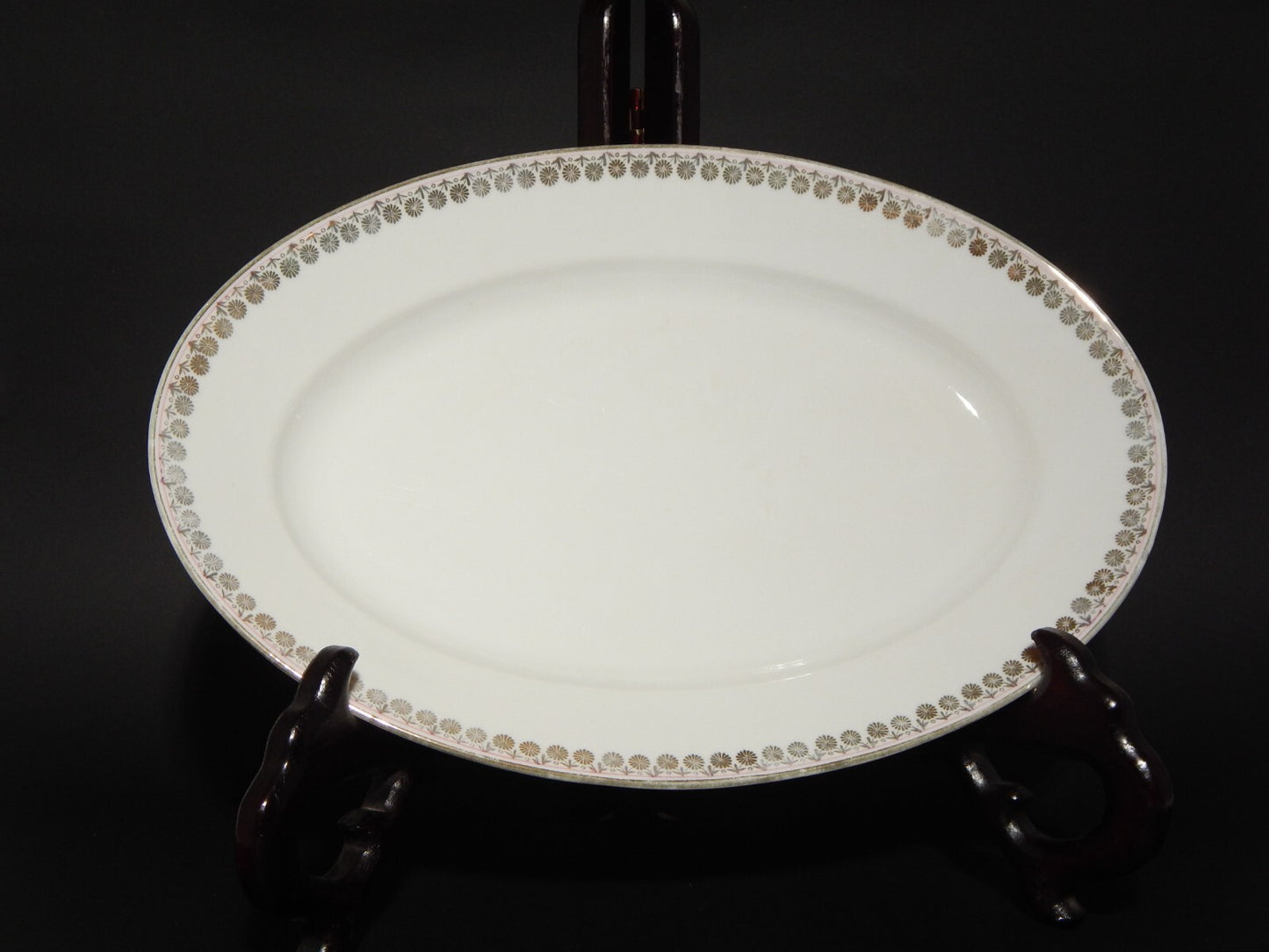 ANTICO PREZIOSO RARO VASSOIO PIATTO OVALE PORCELLANA GINORI LIBERTY