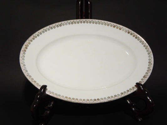 ANTICO PREZIOSO RARO VASSOIO PIATTO OVALE PORCELLANA GINORI LIBERTY