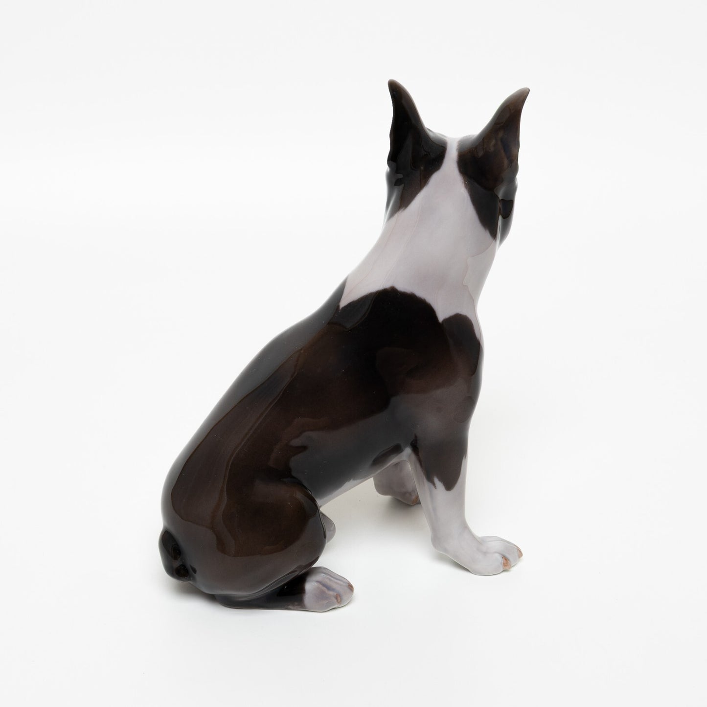 RARA STATUINA PORCELLANA ROYAL COPENHAGEN BING&GRONDAHL "Boston Terrier" 2330