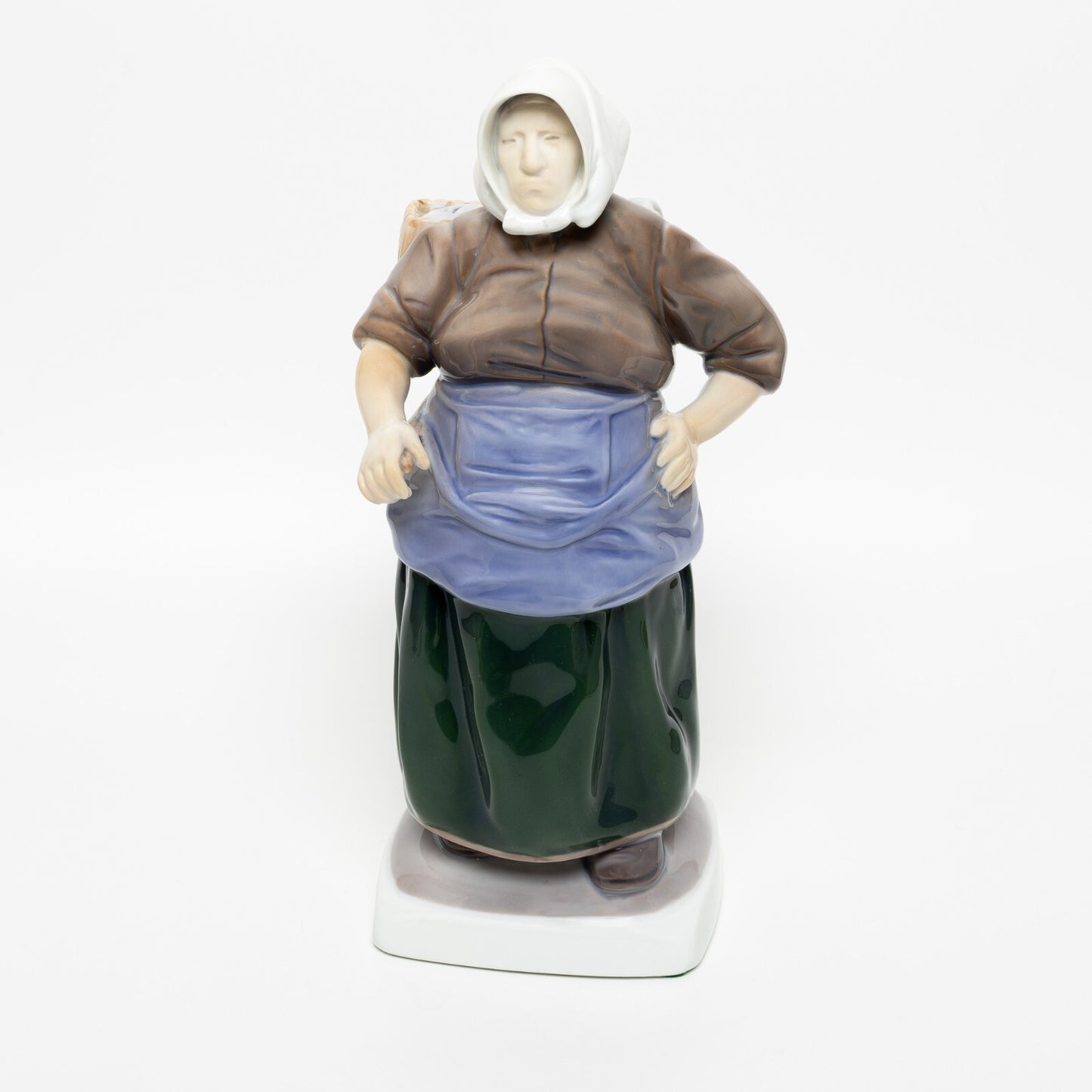 STATUINA PORCELLANA ROYAL COPENHAGEN BING&GRONDAHL "Moglie del Pescatore" 28x12