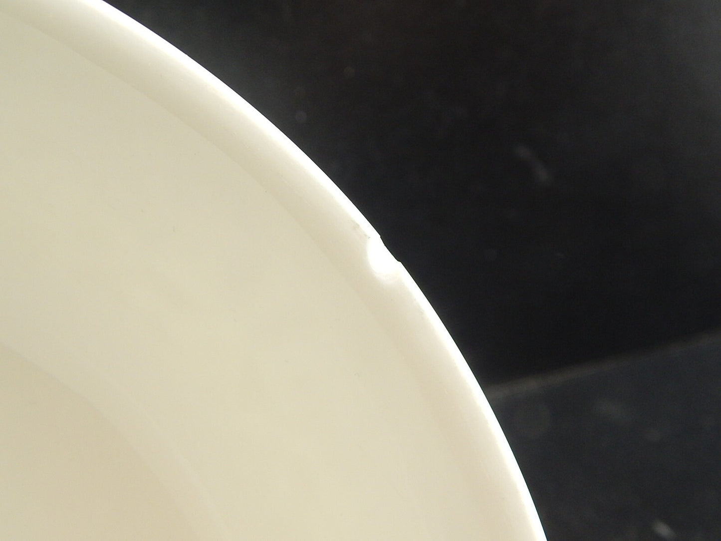 TAZZA BRODO LIMOGES RAYNAUD WASHINGTON PORCELLANA BIANCA DECORO ARABESCHI DEFECT