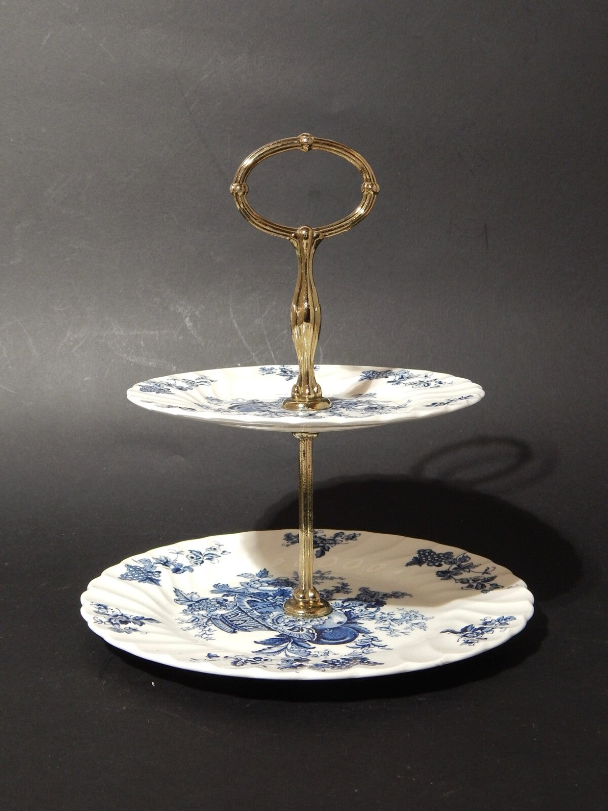 RETRO RARA ALZATA SEMI PORCELLANA BOUNTIFUL MYOTT STAFFORDSHIRE ENGLAND