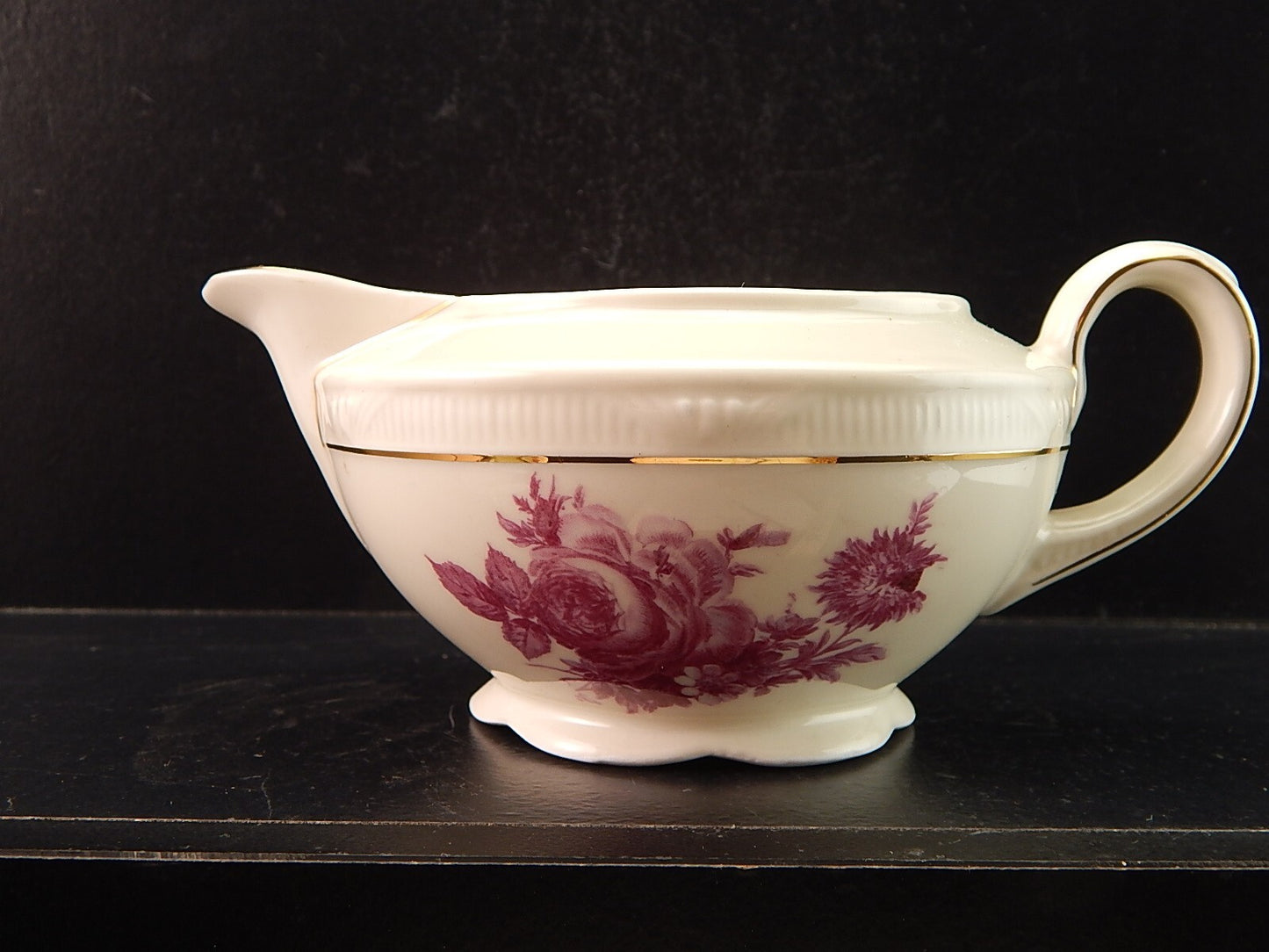 PREZIOSO ANTICO SERVIZIO TE' PORCELLANA ZEH SCHERZER BAVARIA DECORO ROSA FUCSIA