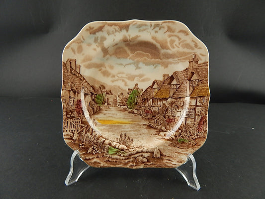 ANTICO SET 4 PIATTI DOLCE SEMI PORCELLANA JOHNSON BROS OLDE ENGLISH COUNTRYSIDE