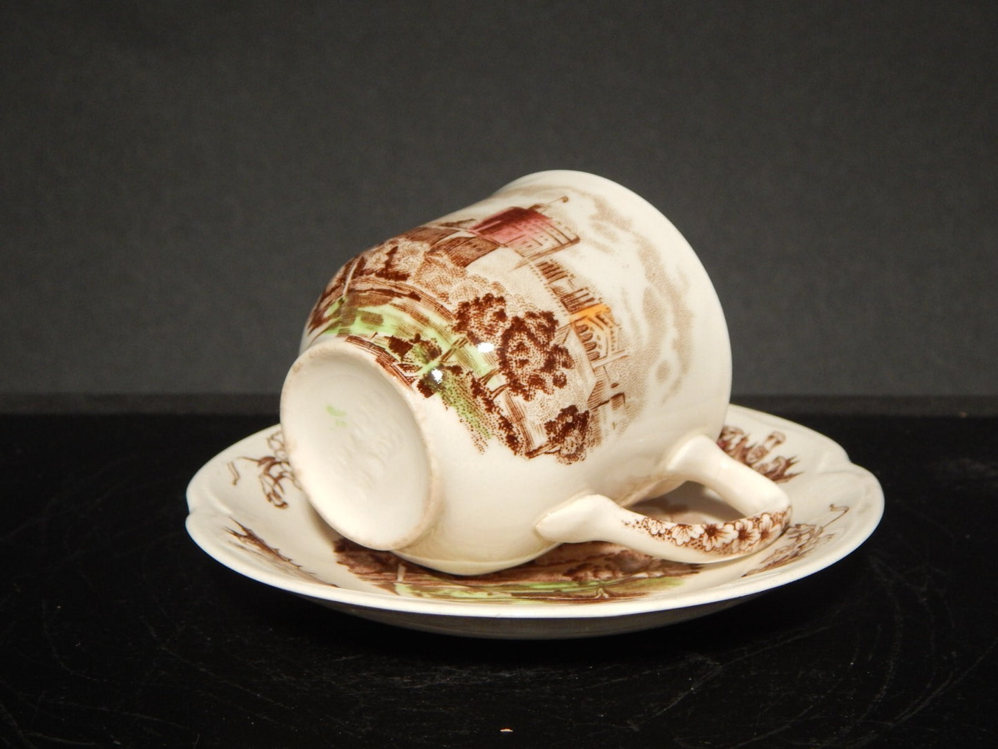 RETRO' TAZZINA CAFFE' PORCELLANA JOHNSON BROS ROYAL HOMES OF BRITAIN HADDON HALL