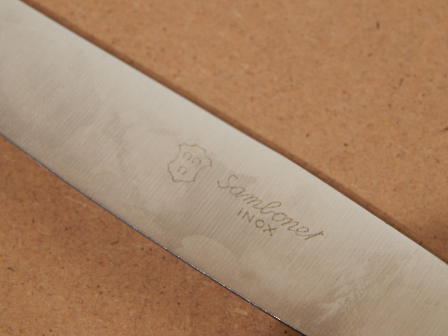 MODERNARIATO ARGENTERIA SAMBONET AS SERVIZIO POSATE ALPACCA ARGENTATE LAME INOX