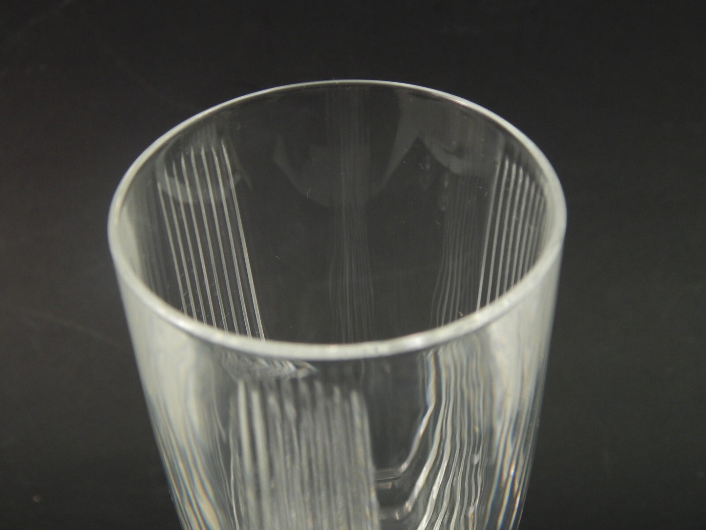 VINTAGE ELEGANTE SERVIZIO 18 CALICI CRISTALLO IN STILE ART DECO MADE IN ITALY