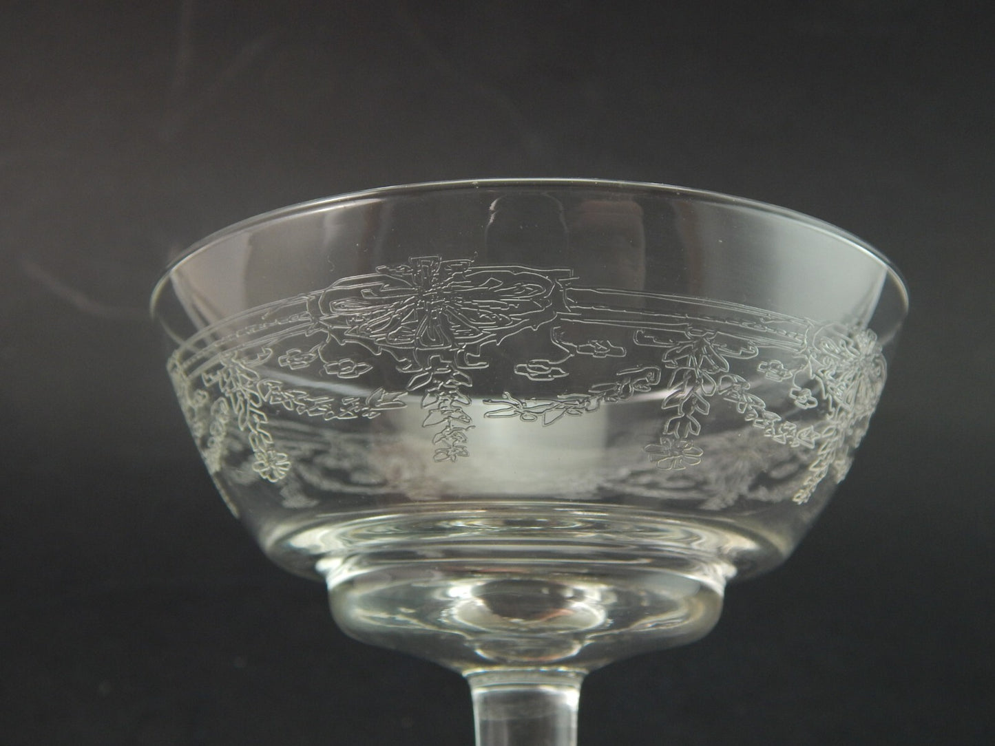 ANTICO LIBERTY SERVIZIO 20 CALICI VETRO SOFFIATO CRISTALLERIA VAL D'ELSA