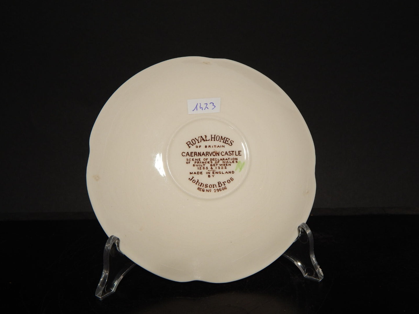 ANTICA TAZZA TE' PORCELLANA JOHNSON BROS ROYAL HOMES OF BRITAIN CAERNARVON #