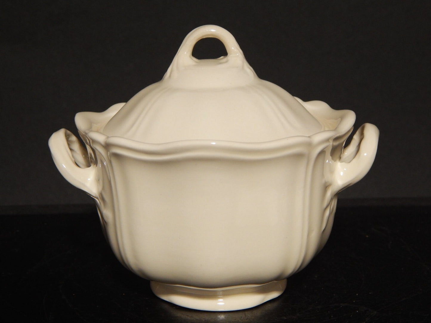 VINTAGE CERAMICA WEDGWOOD ETRURIA BARLASTON QUEENS SHAPE ZUCCHERIERA