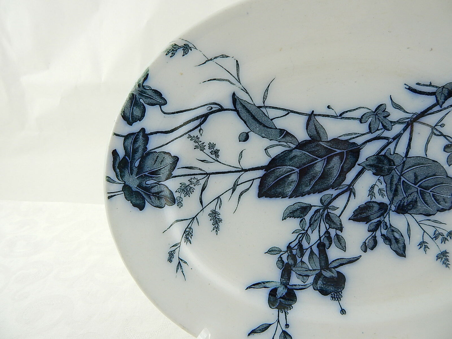 ANTICA AESTHETISM RAVIERA VASSOIO CERAMICA 1862 BROWN WESTHEAD MOORE & CO.