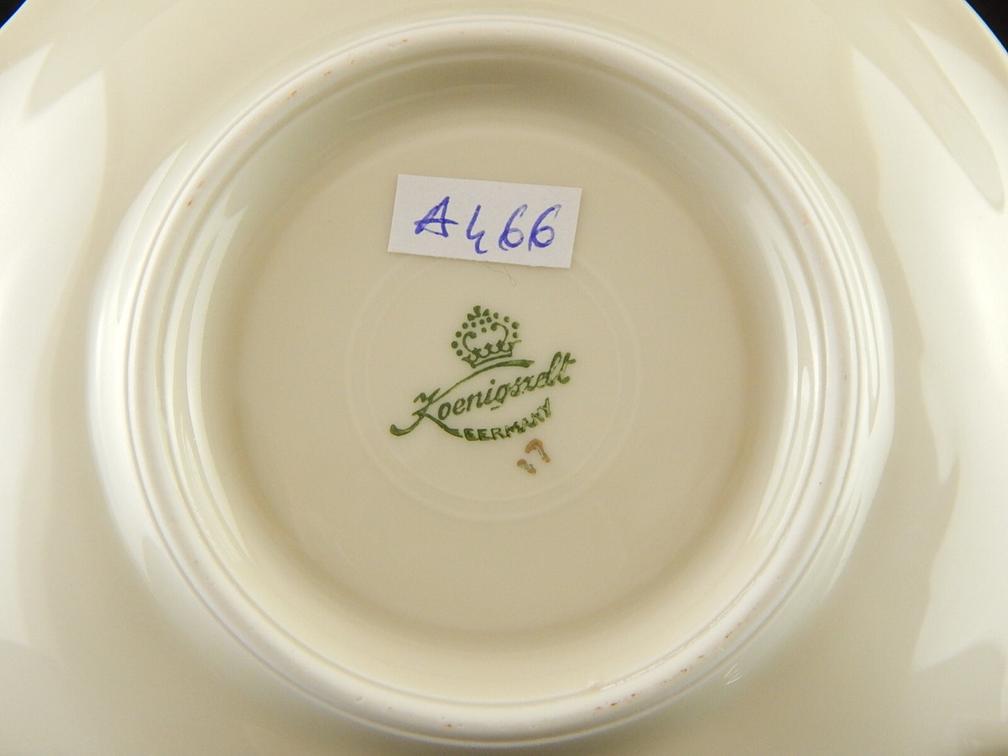 ANTICO PREZIOSA TAZZA TÈ PORCELLANA KOENIGSZELT BAVARIA MODELLO CHARLOTTE