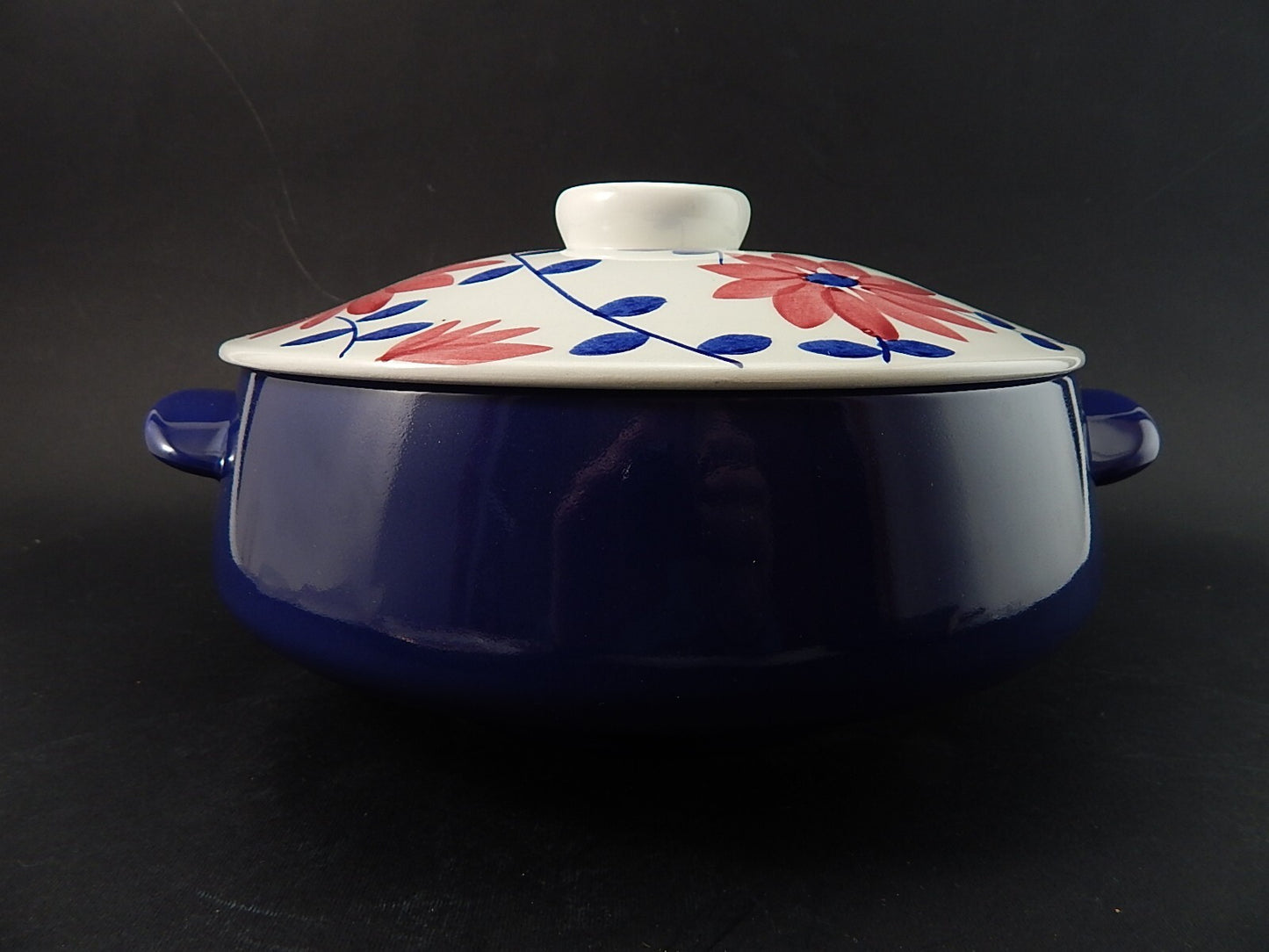 MODERNARIATO ZUPPIERA CENTROTAVOLA DECORO A MANO CERAMICA RICHARD GINORI MONDOVÌ