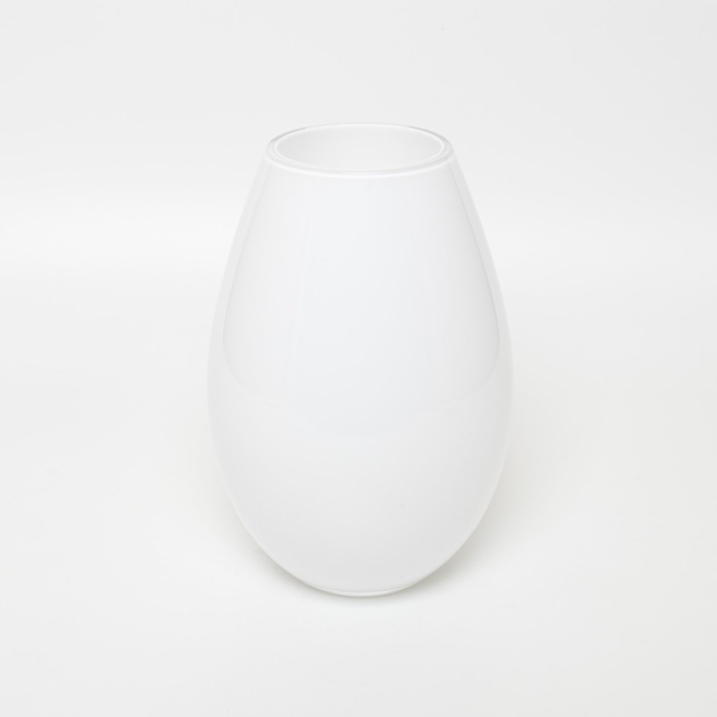 VASO VETRO SOFFIATO OPALINO BIANCO HOLMEGARD COCOON PETER SVARRER CM 21