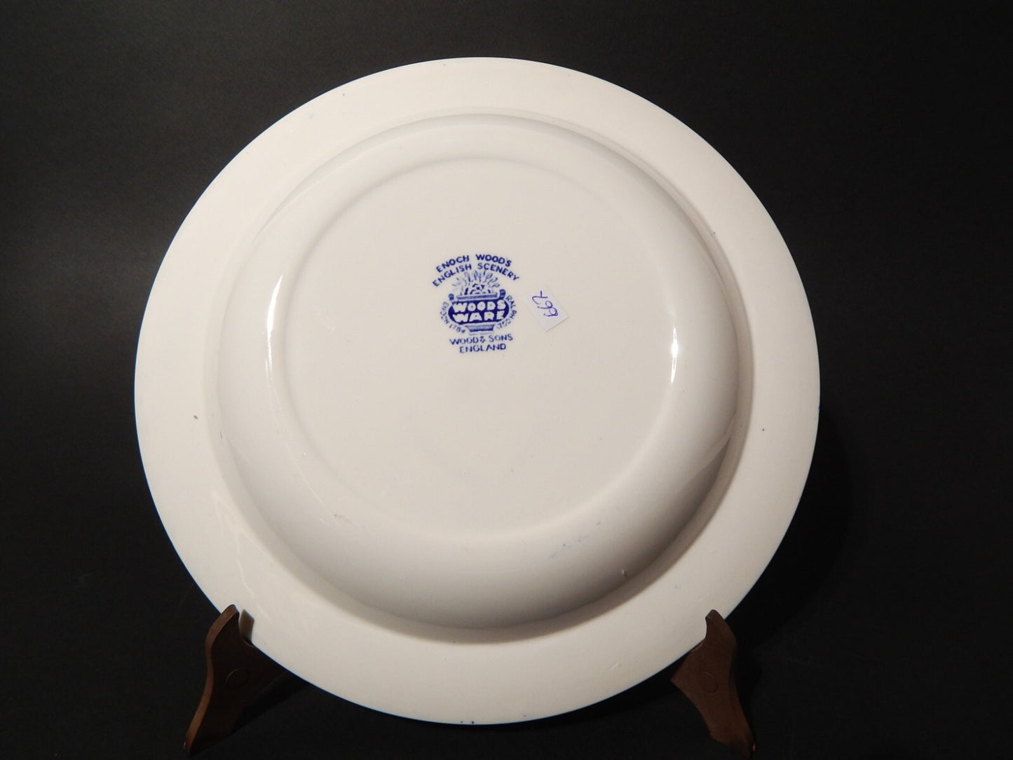 VINTAGE ENOCH WOOD'S ENGLISH SCENERY WOOD&SONS PIATTO FONDO SEMI PORCELLANA