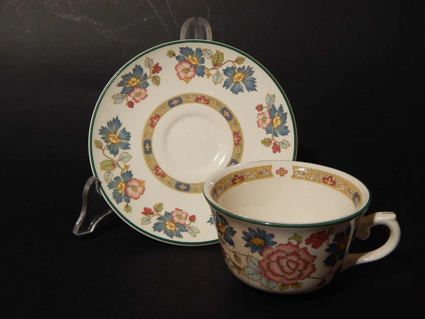 VINTAGE TAZZA TÈ PORCELLANA ORIENT DYNASTY COLLECTION BY FRANCISCAN DIFETTO #