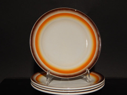 ART DECO FUTURISTA SET 4 PIATTI DESSERT CERAMICA GALVANI PORDENONE SIMONETTO