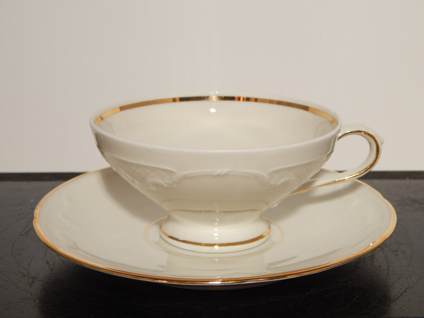 ANTICO SERVIZIO DA TE' PORCELLANA RIFINITO ORO WINTERLING BAVARIA STILE IMPERO