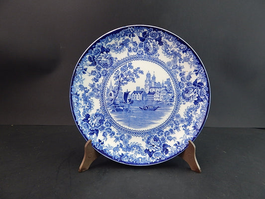 ANTICO PIATTO SEMI PORCELLANA VITTORIANA F WINKLE COLONIAL POTTERY STOKE TOGO