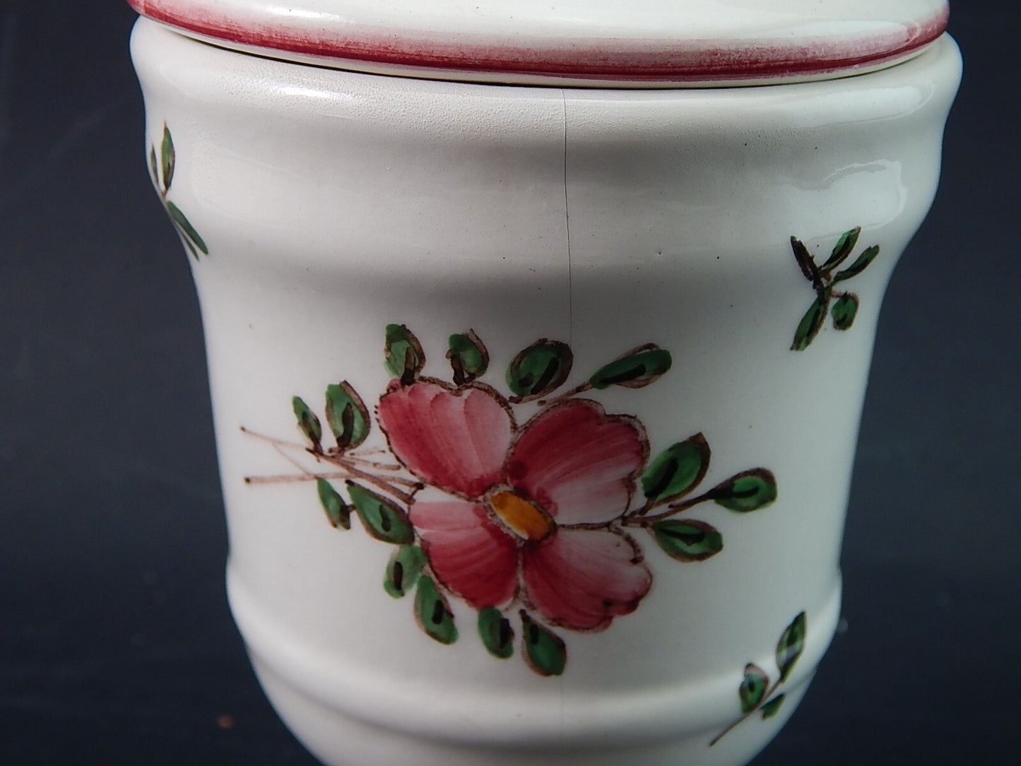 VINTAGE ALBARELLO VASO MAIOLICA CERAMICA PAGANI VECCHIA LODI DIPINTO MANO #1929