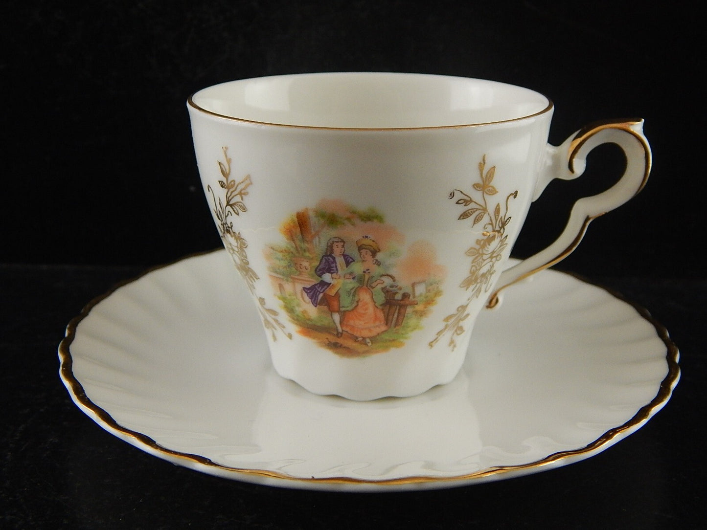 ANTICO SERVIZIO 6 TAZZINE CAFFE' PORCELLANA RHEINPFALZ HARTPORZELLAN BAVARIA