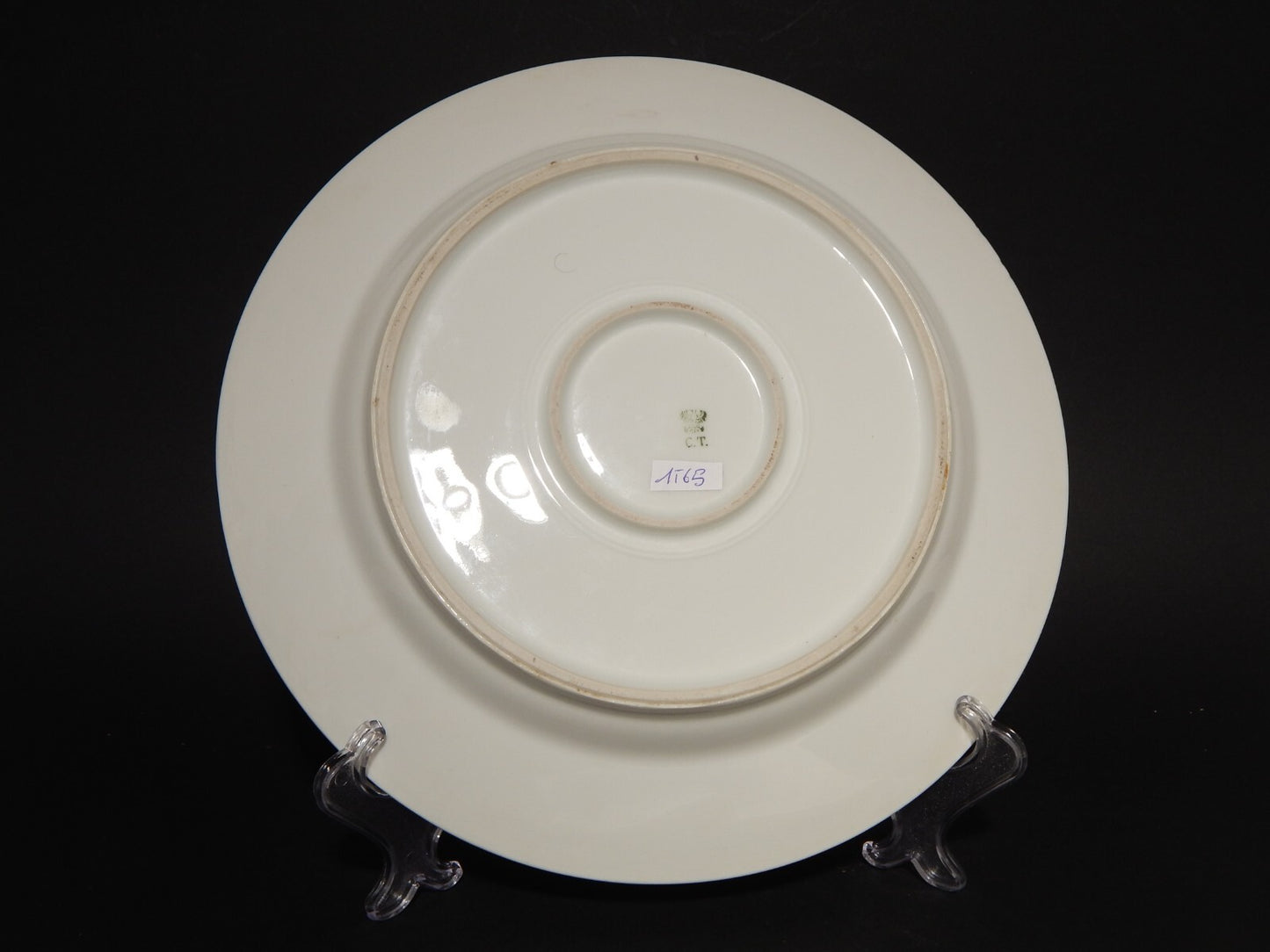 ANTICA PORCELLANA VASSOIO PIATTO PORTATA IMPERO C. TIELSCH ALTWASSER FINE 800