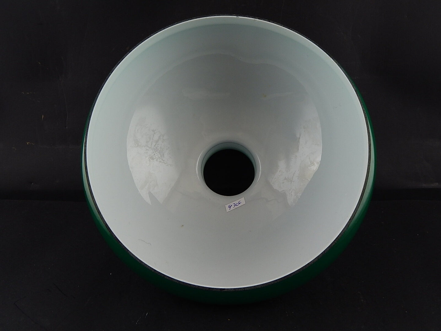 VINTAGE HOLMEGAARD VETRO A CAMPANA OPALINO VERDE PER LAMPADARIO