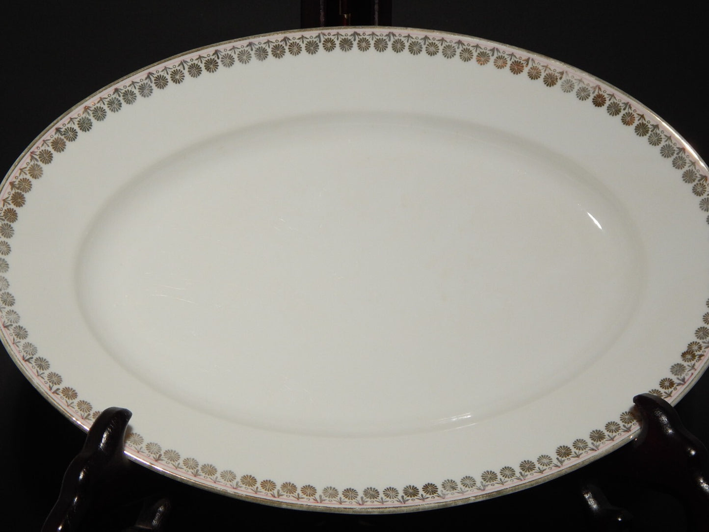 ANTICO PREZIOSO RARO VASSOIO PIATTO OVALE PORCELLANA GINORI LIBERTY