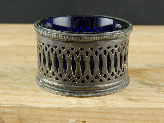 ANTICA SALIERA PORTA SALE JAMES DIXON & SONS MADE ENGLAND SHEFFIELD SILVER PLATE