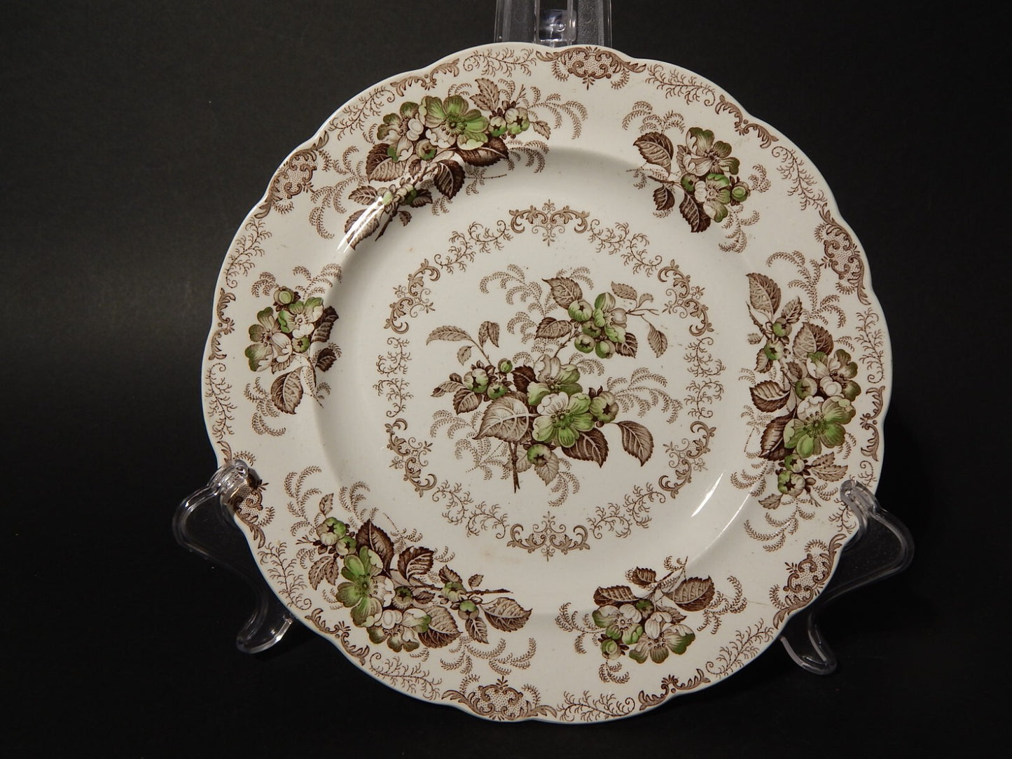 ANTICO 1850 SERVIZIO 18 PIATTI SEMI PORCELLANA INGLESE RIDGWAY &C. APPLE BLOSSOM