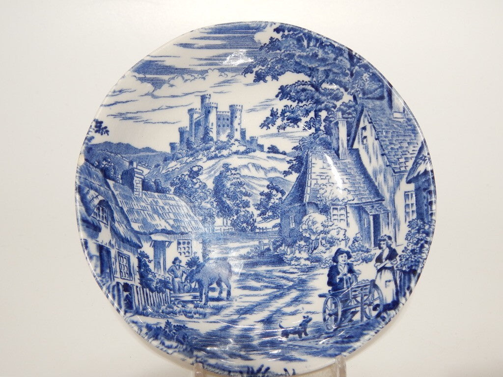 PORCELLANA VINTAGE SET 3 CIOTOLE ENOCH WEDGWOOD OLD ENGLISH VILLAGE STAMPA MANO