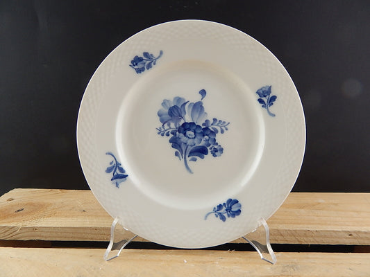 VINTAGE ROYAL COPENHAGEN PORCELLANA PIATTO DESSERT BLUE FLOWER DIPINTO MANO