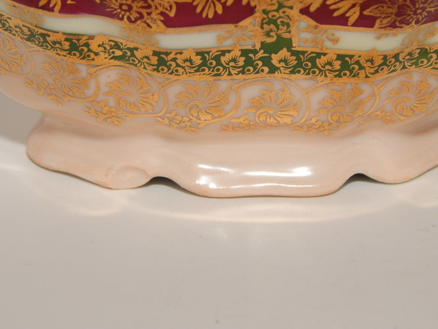 ANTICA SALSIERA PER PESCE IN STILE PORCELLANA IMPERIALE MARCHIO VIENNA AUSTRIA