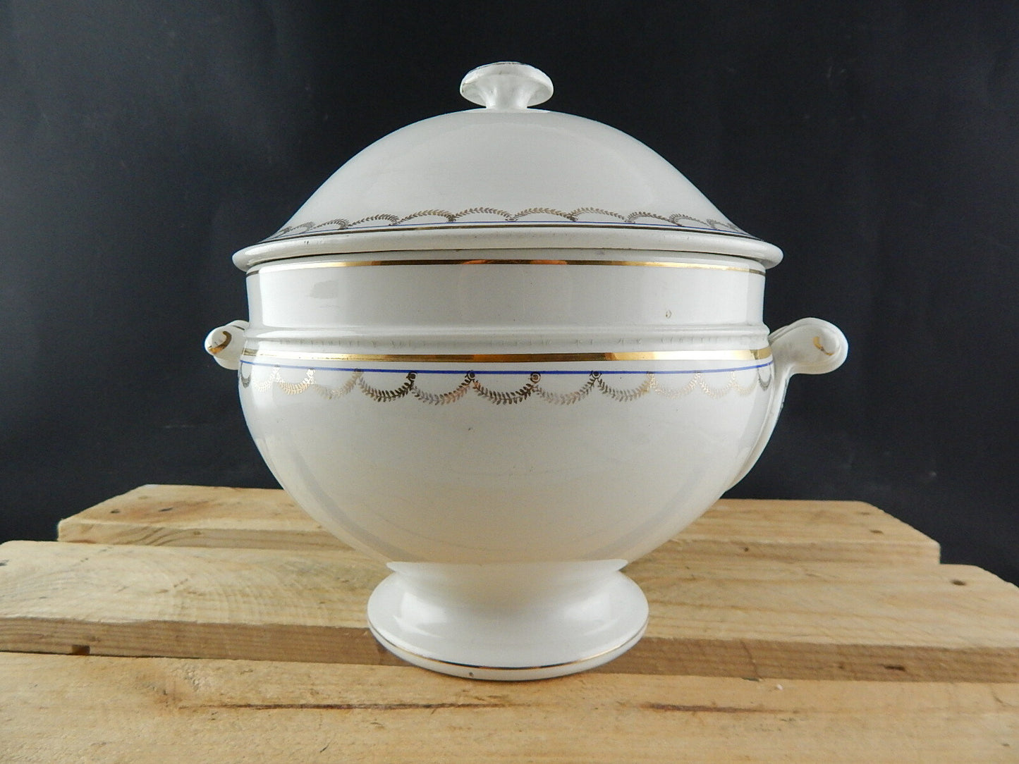 ANTICA AUTENTICA ZUPPIERA CENTROTAVOLA MODELLO IMPERO CERAMICA RICHARD MILANO