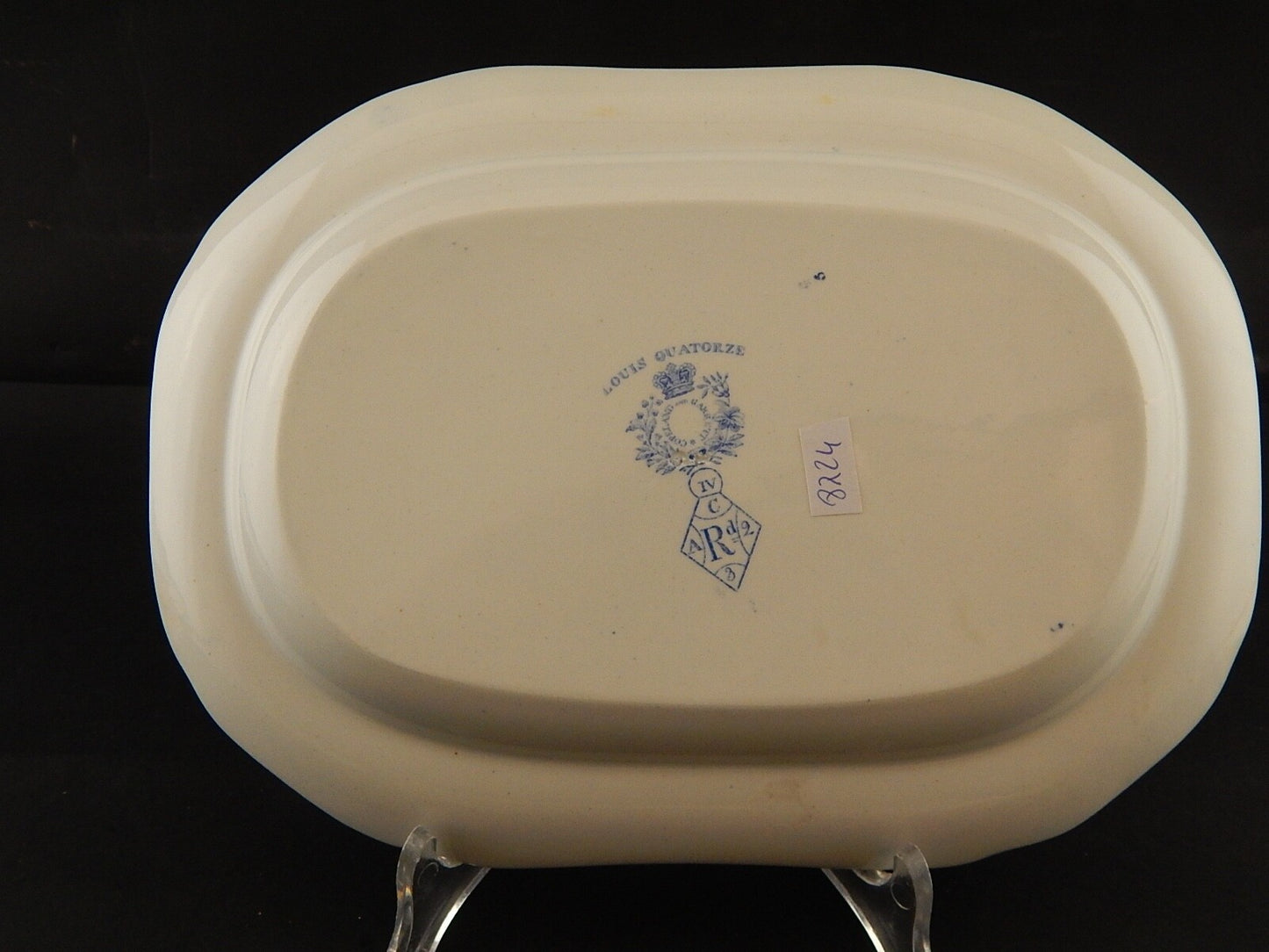 COPELAND & GARRETT 1844 ANTICO PREZIOSO VASSOIO CERAMICA LOUIS QUATORZE #