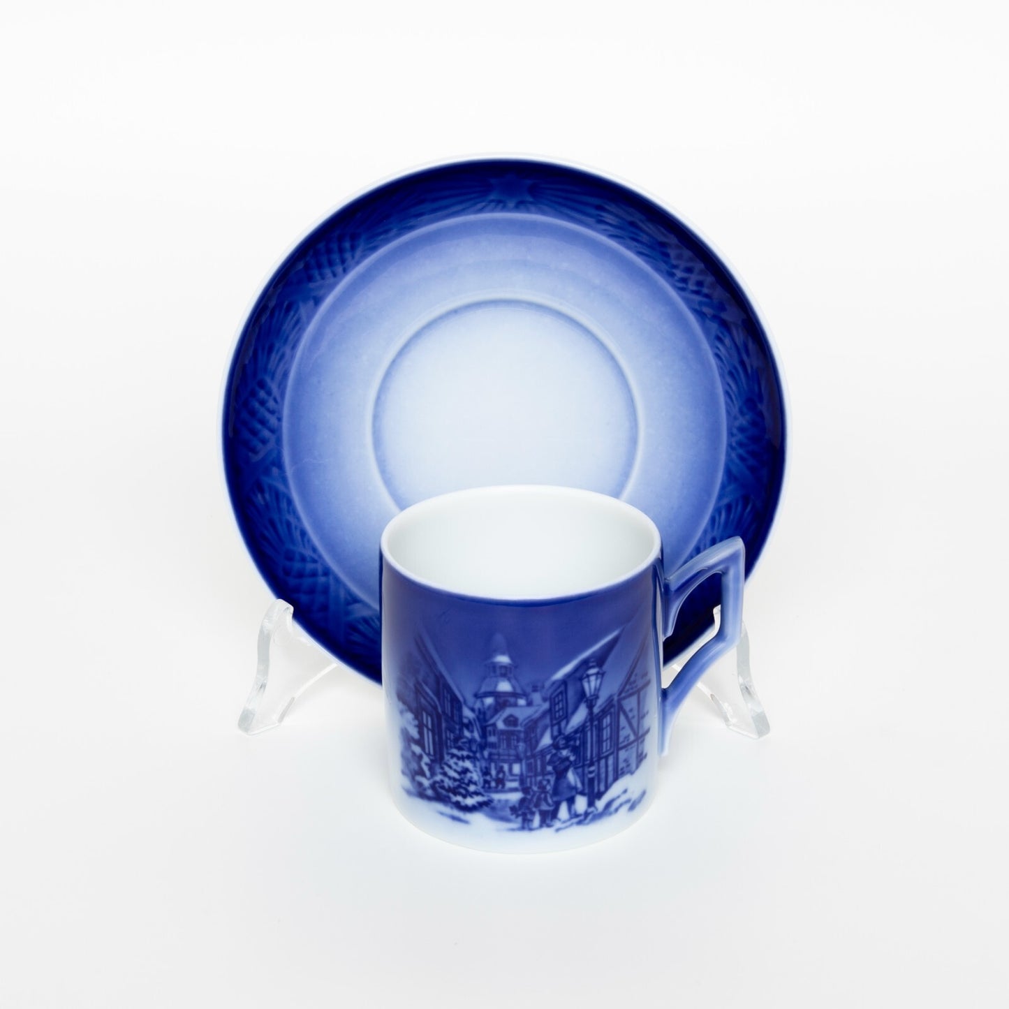 ROYAL COPENHAGEN PORCELLANA TAZZA DI NATALE 1996 CON SCATOLA ORIGINALE CM 7