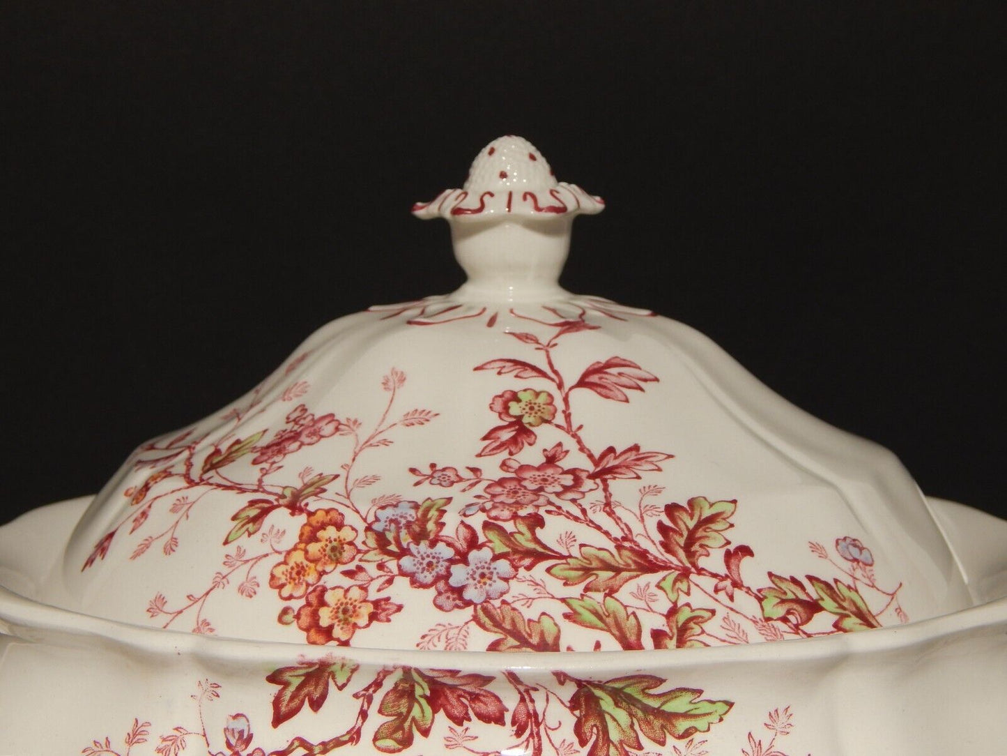 ANTICA GRANDE ZUPPIERA CENTROTAVOLA BOOTHS WASHINGTON SEMI-PORCELLANA INGLESE