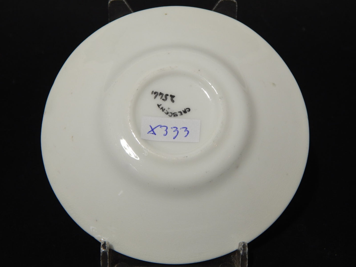 ANTICA RARA CRESCENT PERIODO EDOARDIANO TAZZINA FINE PORCELLANA INGLESE