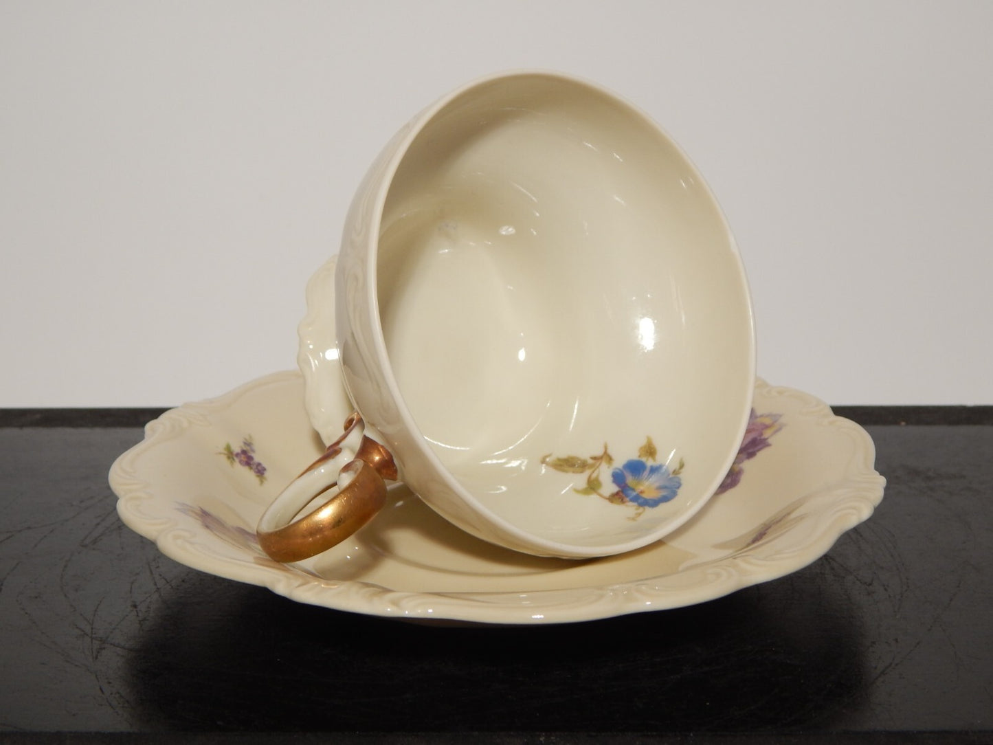 PREZIOSA ROCAILLE ANTICA TAZZA DA TE' PORCELLANA ROSENTHAL POMPADOUR