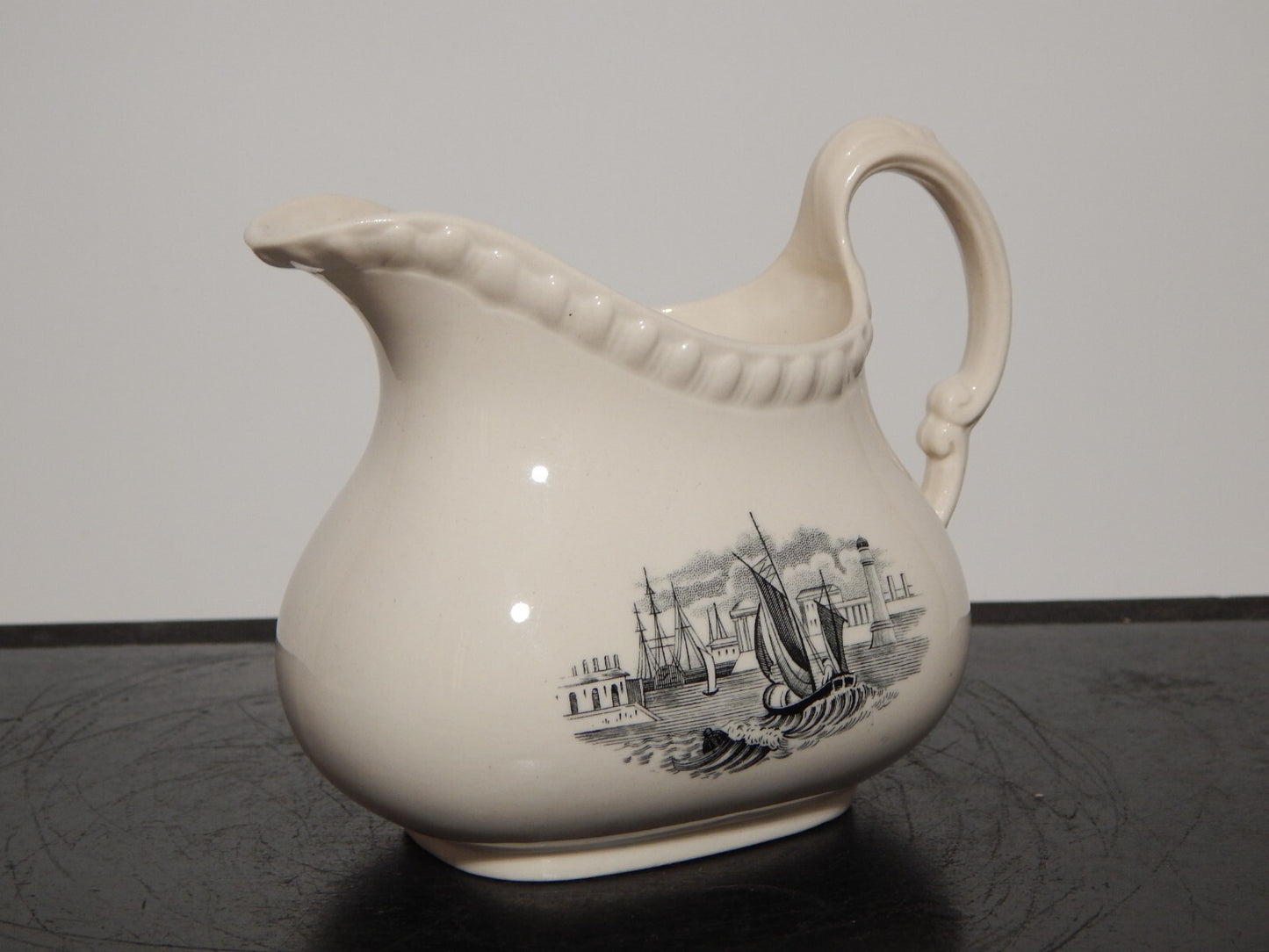 ANTICO RARO SERVIZIO TE' INGLESE SEMI PORCELLANA COPELAND SPODE PAESAGGIO MARINO