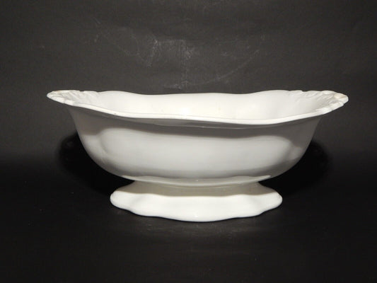 ANTICA RARA FRUTTIERA CENTROTAVOLA CERAMICA BIANCA RICHARD MILANO FINE 800