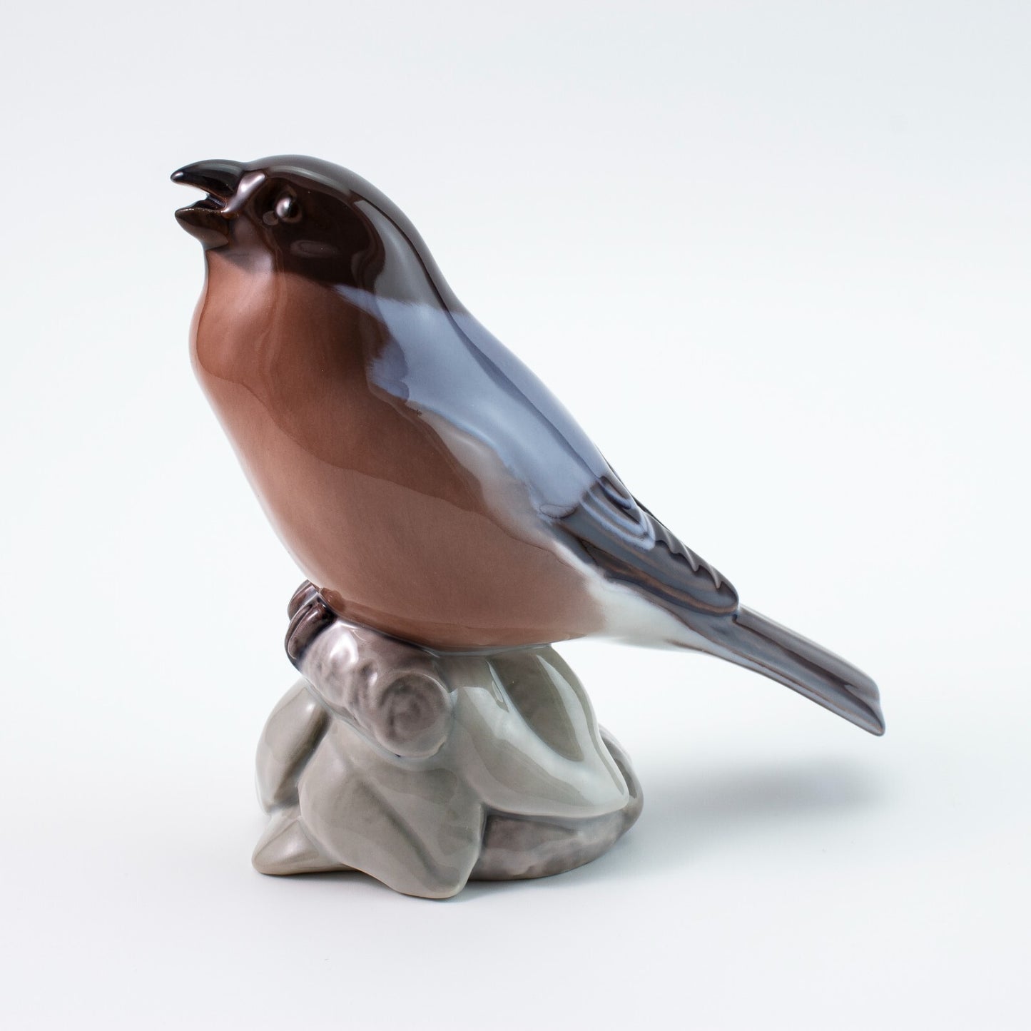 STATUINA PORCELLANA ROYAL COPENHAGEN BING&GRONDAHL "Ciuffolotto" CM 12x22x7