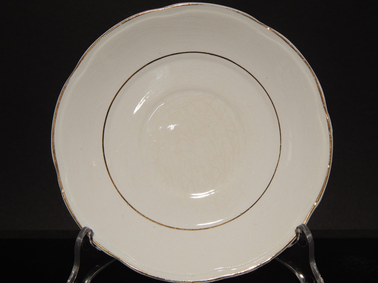 ANTICO ART DECO TAZZA DA TE' CERAMICA PROFILI ORO REVELLI LAVENO #1271