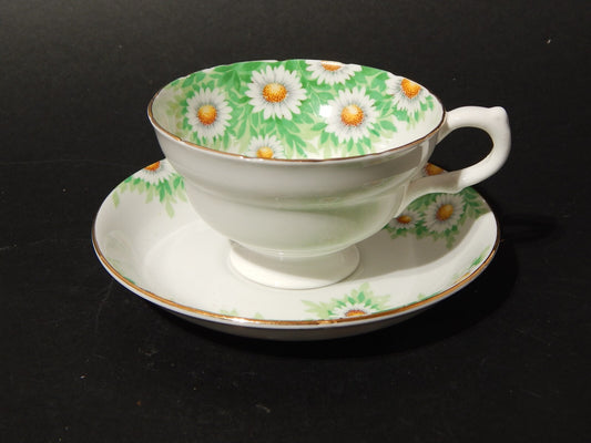 ANTICA RARA TAZZA TE' PORCELLANA INGLESE PRIMO 900 DAISY MARGHERITE