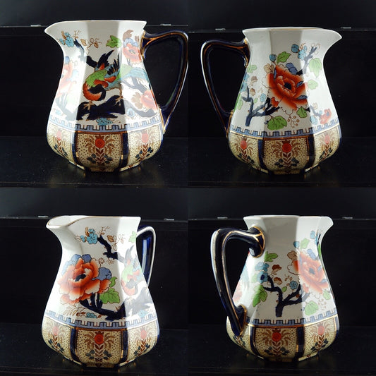 ANTICA PREZIOSA CARAFFA CERAMICA DIPINTA MANO LOSOL WARE KEELING & CO SHANGHAI