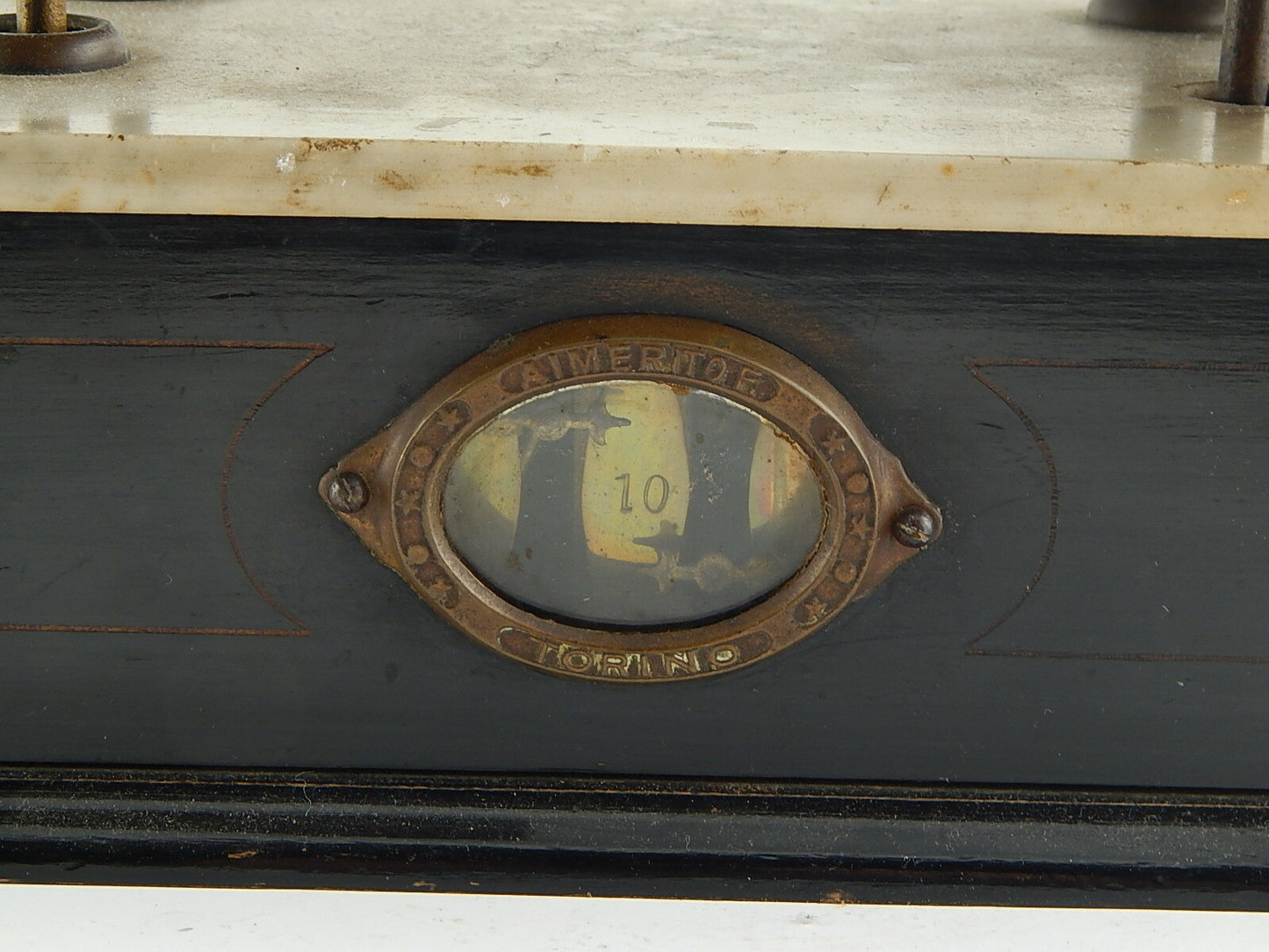 ANTICA RARA BILANCIA PARIGINA INIZI '900 PUNZONI REGNO ITALIA F. ALMERITO TORINO