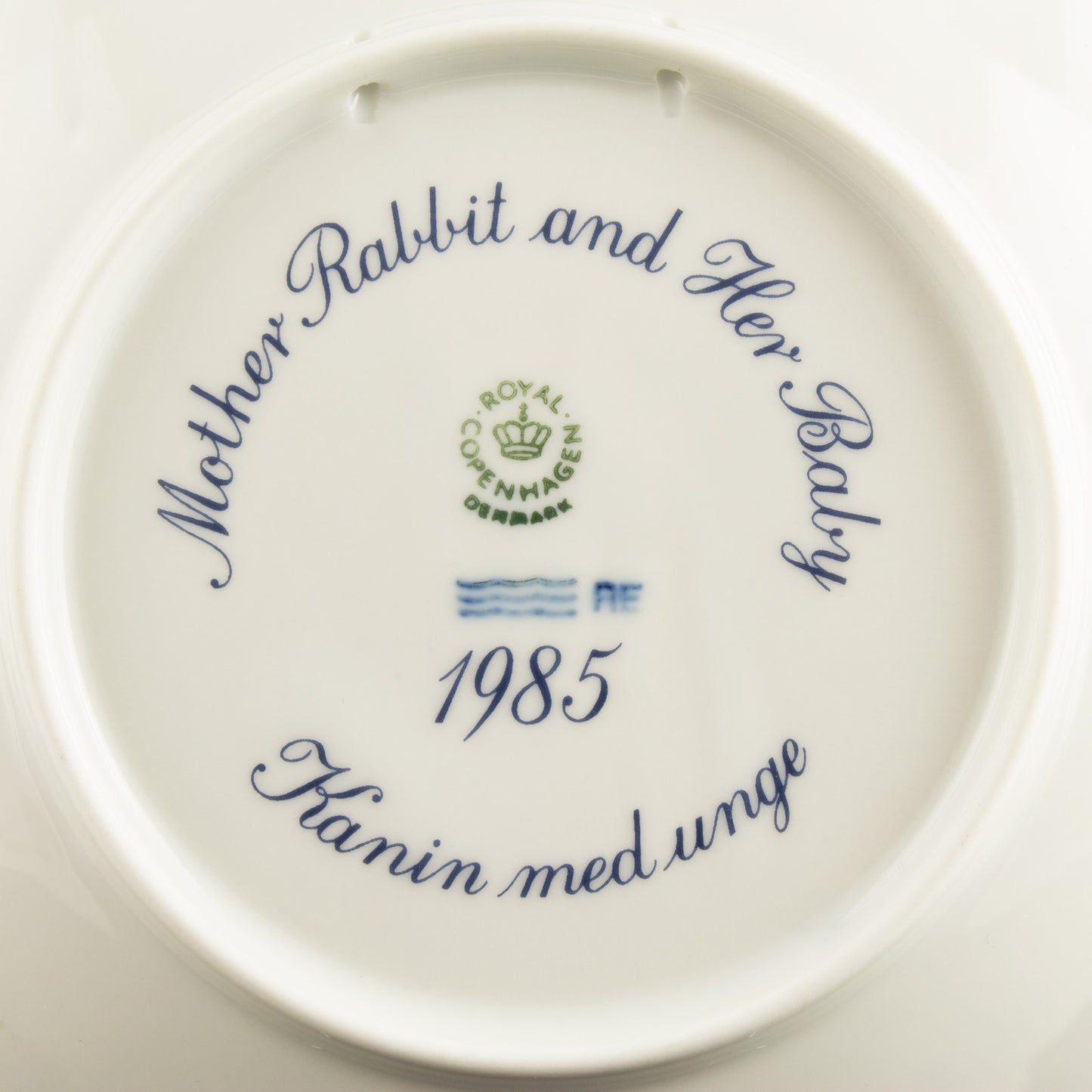 ROYAL COPENHAGEN PIATTO FESTA DELLA MAMMA 1985 ANIMALI ORIGINALE PORCELLANA PRIM