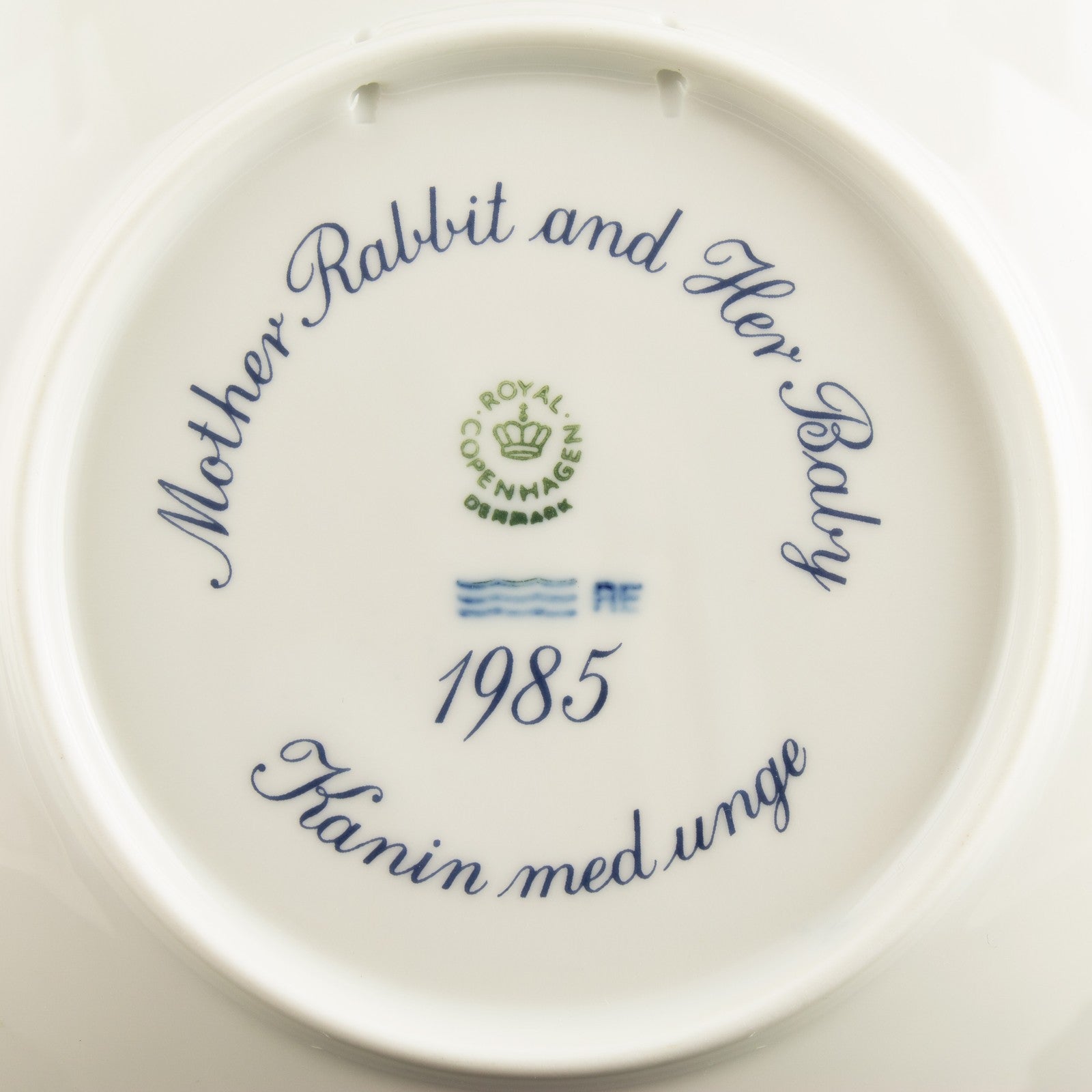 ROYAL COPENHAGEN PIATTO FESTA DELLA MAMMA 1985 ANIMALI ORIGINALE PORCELLANA PRIM