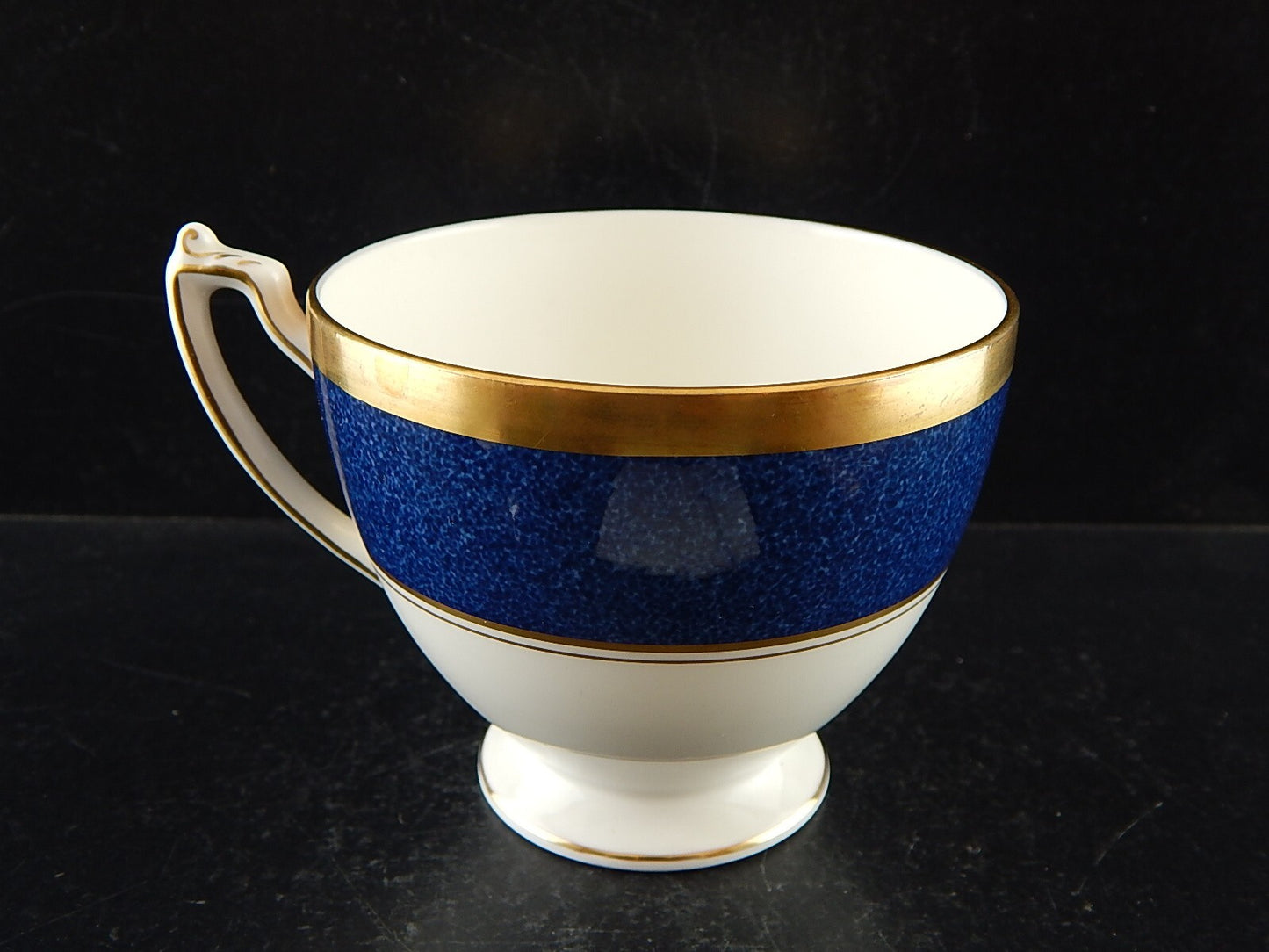 VINTAGE MANIFATTURA COALPORT ATHLONE BLUE TAZZA TE' PORCELLANA