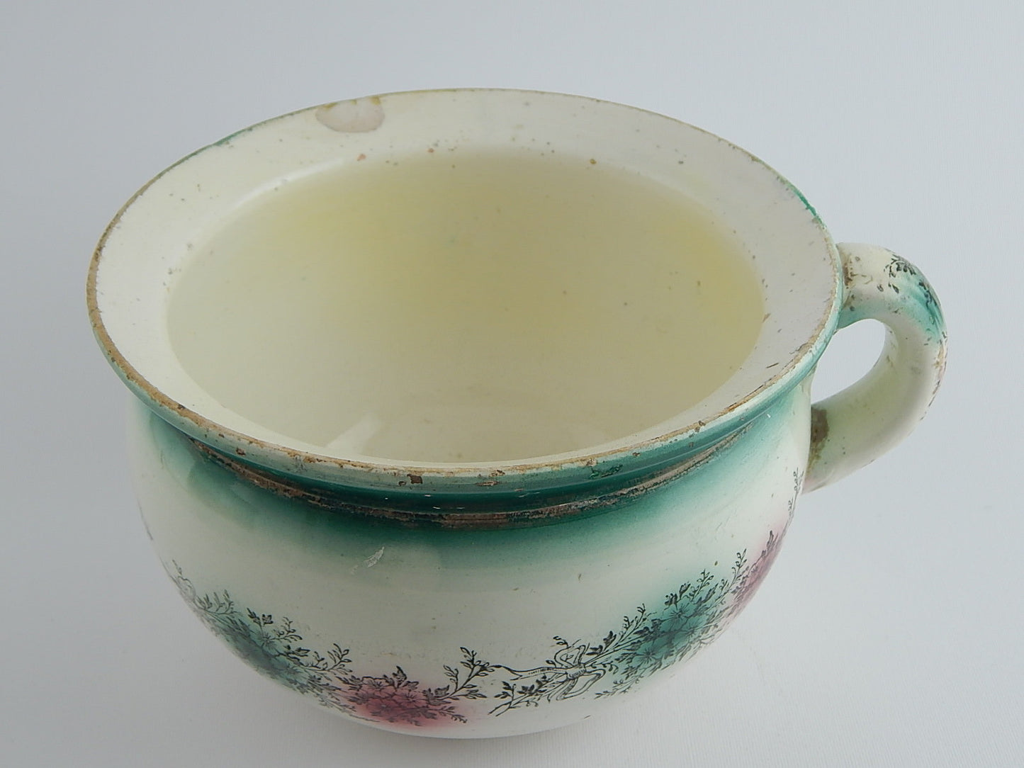 ANTICO VASO NOTTE PITALE CERAMICA PORCELLANA PRIMO NOVECENTO F. MUSSO MONDOVI'